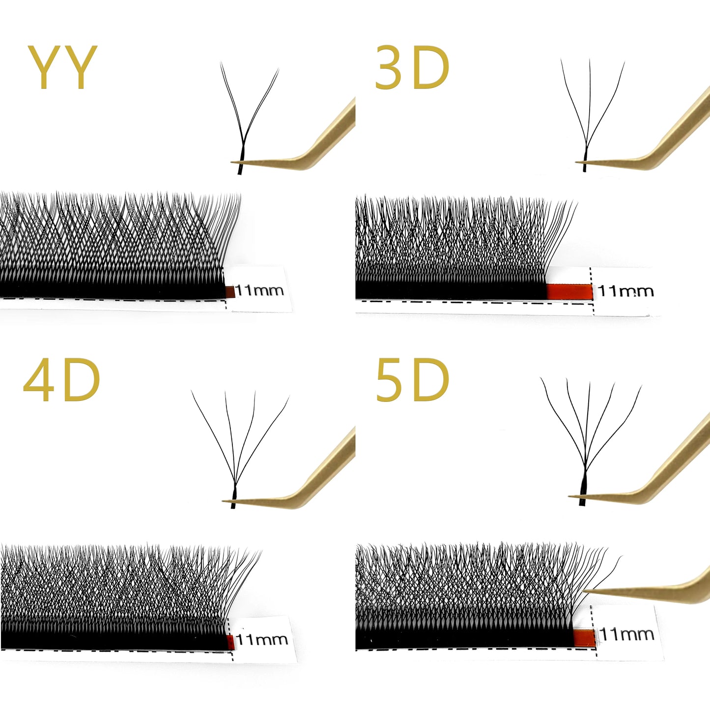 CoMango W Shape Automatic Flowering Bloom Eyelash Extensions
