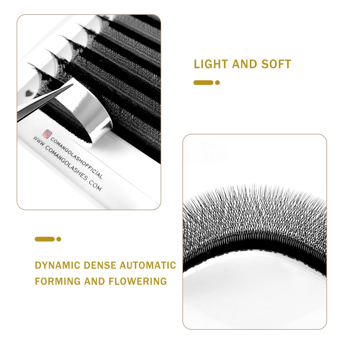 CoMango W Shape Automatic Flowering Bloom Eyelash Extensions