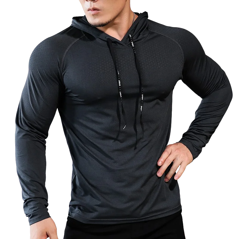 Mens Fitness Tracksuit Running Sport Hoodie Tops