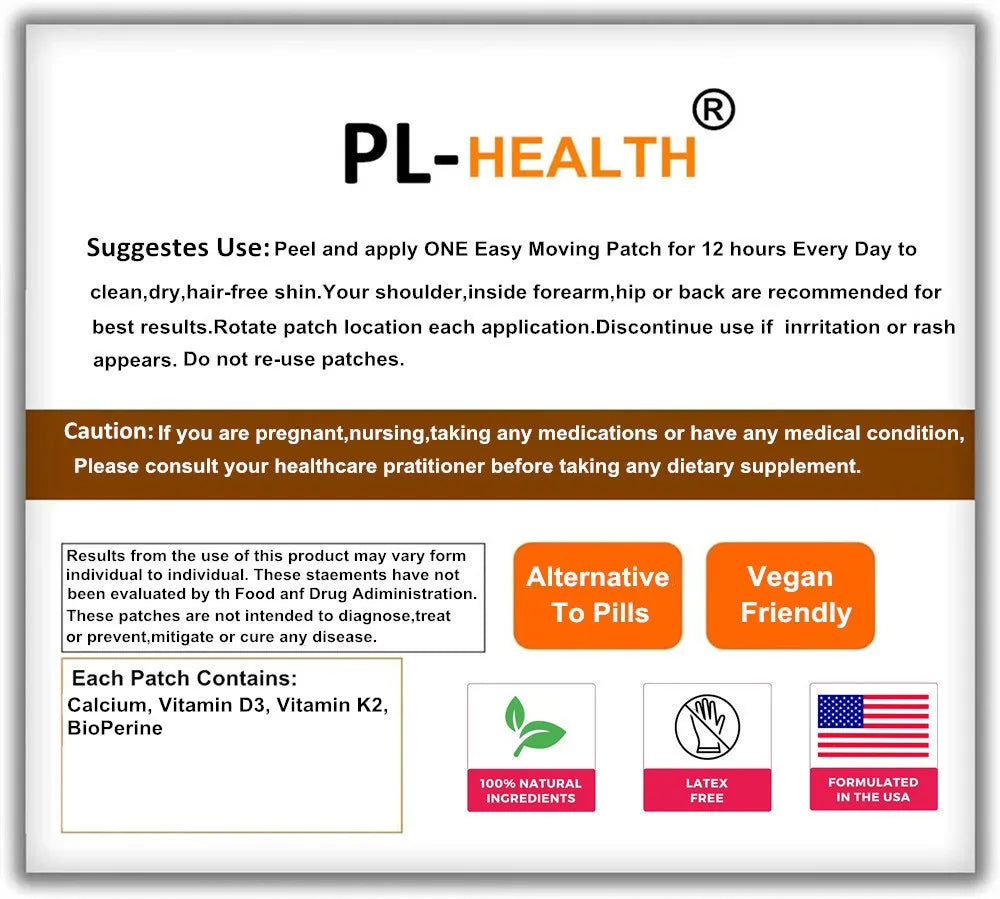 Vitamin D3 K2 Transdermal Patches